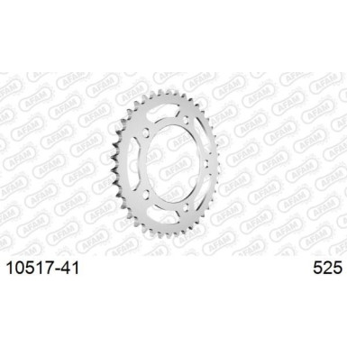 AFAM Kettenrad STAHL 41 Zähne | für 525 | 10517-41