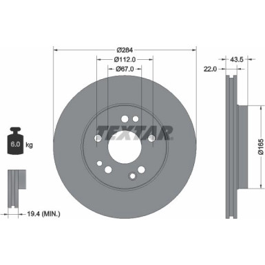 Bremsscheibe Db P. W124 250 | 92031900