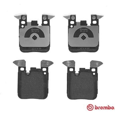 BREMBO Bremsklötze HA | BMW 1er,2er,3er,4er 10 | P 06 087