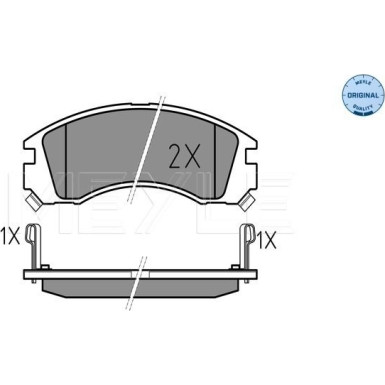 Bremsbelagsatz Mitsubishi P. Galant 97-/Outlander 03-/Pajero 94- Mit Sensor | 025 213 6315/W