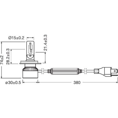 Osram | LEDriving® XTR H4 12V 13/13W P43t 6000K Cool White 2St NO ECE | 64193DWXTR