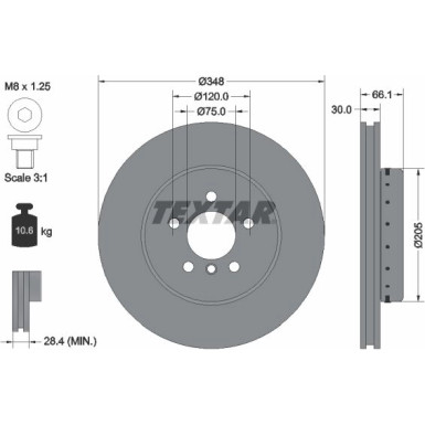 Bremsscheibe Bmw S. 5/6 F10/F11/F18 10 | 92265725