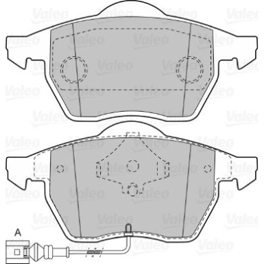 VALEO Bremsbeläge | 598486