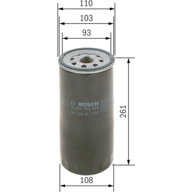 Ölfilter | SCANIA P,G,R,T,4-Series | 0 451 103 343