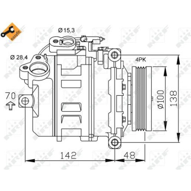 Kompressor, Klimaanlage | 32433