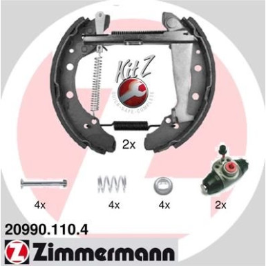 ZIMMERMANN Bremsbacken | 20990.110.4