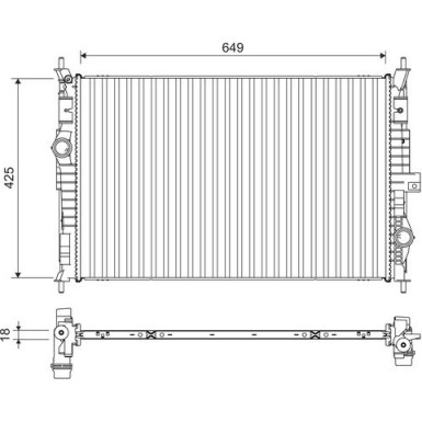 VALEO Motorkühler | 701109