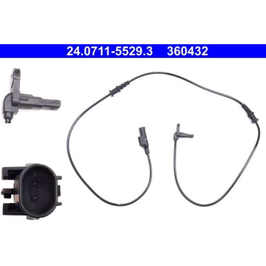 ATE ABS Sensor | 24.0711-5529.3