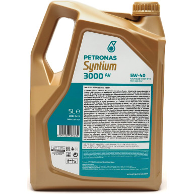 PETRONAS Syntium 3000 AV 5W-40 | 5 Liter | 70179M12EU