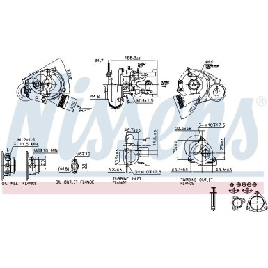 Nissens Turbo | AUDI A4,A6,SKODA,SEAT,VW 94 | 93021