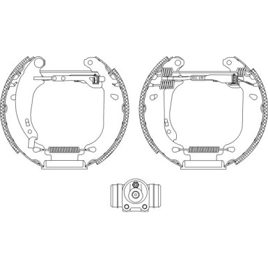 Satz Bremsbacken Peugeot T. 206 09/98- 180X32 | 84053800