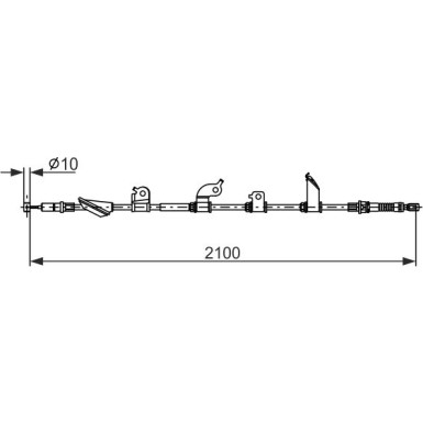 Handbremsseil | HONDA Civic 8 05 | 1987482913