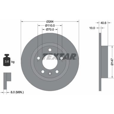 Bremsscheibe Opel T. Corsa D 1.7Cdti | 92186403