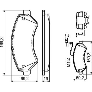 Bremsklötze | FIAT | 0 986 494 580