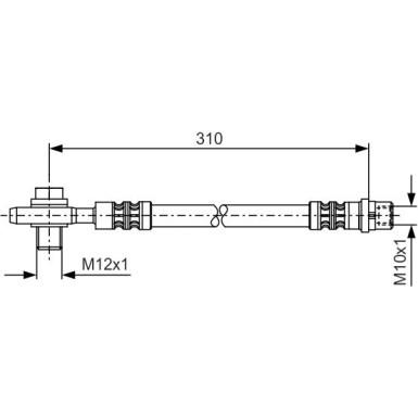 Bremsschlauch HA | AUDI A6,VW Passat 97 | 1987476308