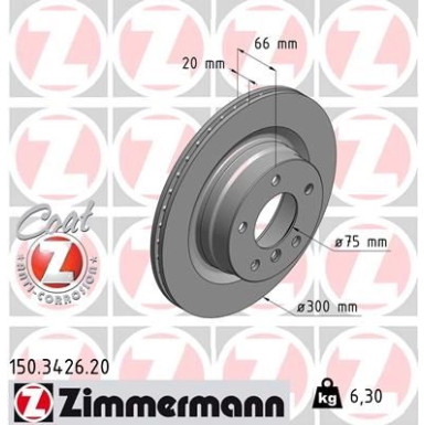 ZIMMERMANN Bremsscheibe | 150.3426.20