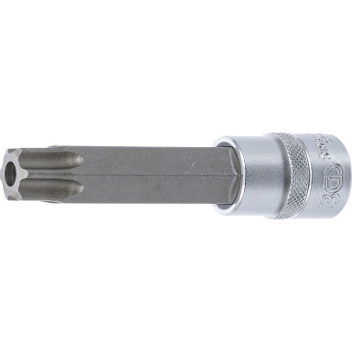 BGS Bit-Einsatz | Länge 110 mm | Antrieb Innenvierkant 12,5 mm (1/2"""") | T-Profil (für Torx) mit Bohrung T80 | 5103-TB80