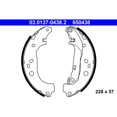 Bremsbackensatz | 03.0137-0438.2