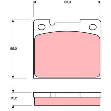 Bremsklötze HA | VOLVO 240,260,740,760,940,960 74 | GDB1066