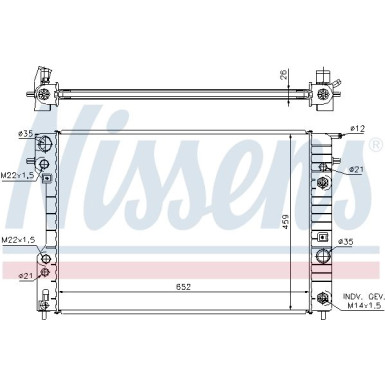 Wasserkühler PKW | OPEL Omega B | 63073A