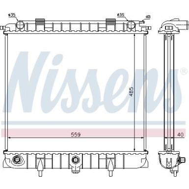 Wasserkühler PKW | RANGE ROVER 2,5 TD 94 | 64309