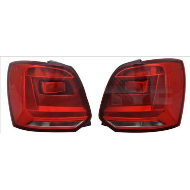 Heckleuchte L O K-PLATTE ROT/WEISS | VW POLO 5,14-5,17 | 11-12606-01-2