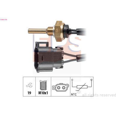 Sensor, Kühlmitteltemperatur | 1.830.110