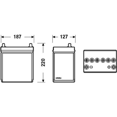 EXIDE Starterbatterie | EB356