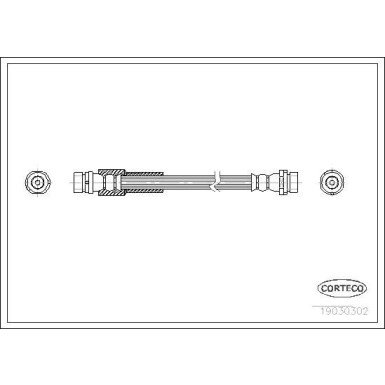 CORTECO Bremsschlauch | 19030302