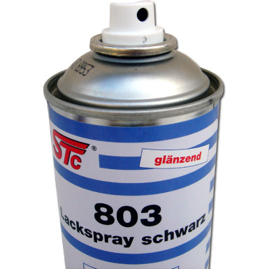 STC Lackspray 803 schwarz - glänzend 400 ml | 7611