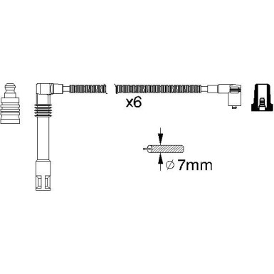 Zündleitungssatz | AUDI,SKODA,VW | 0 986 356 321