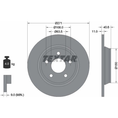 Bremsscheibe | 92303503