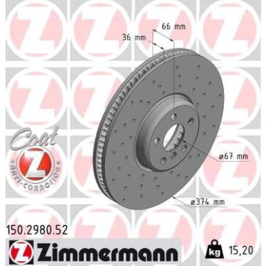 Bremsscheibe VA Sport | BMW 3 18 | 150.2980.52