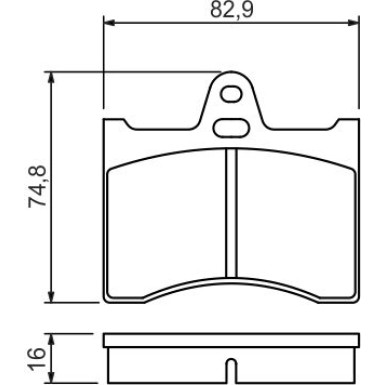 Bremsklötze | CITROEN | 0 986 463 890