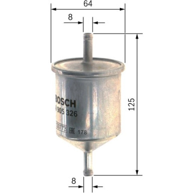 Kraftstofffilter | NISSAN,MAZDA,OPEL,ISUZU | 0 450 905 326