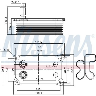 Ölkühler PKW | FORD MONDEO 00- 2.0 TDCI | 90683