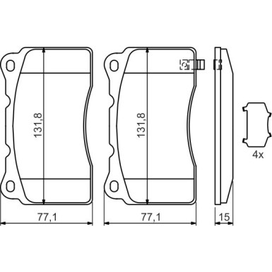 Bremsklötze | OPEL,SUBARU,MITSUBISHI,SAAB | 0 986 494 395