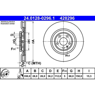 Bremsscheibe | 24.0128-0296.1