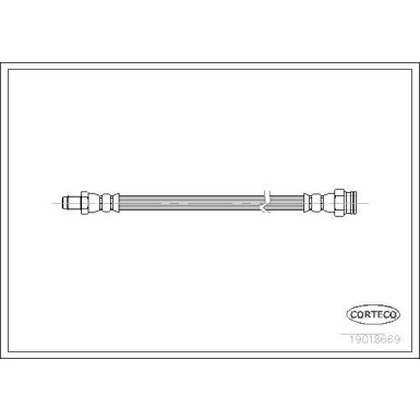 CORTECO Bremsschlauch | 19018669