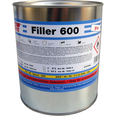 STC Filler 600 2K - HS 4:1 Füller grau Dose 3,5 L | 753535