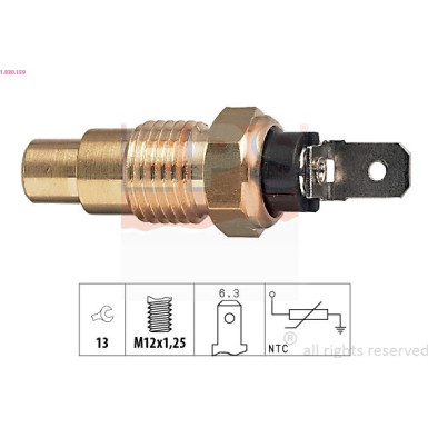 Sensor, Kühlmitteltemperatur | 1.830.159