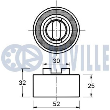 Spannrolle, Zahnriemen | 57020