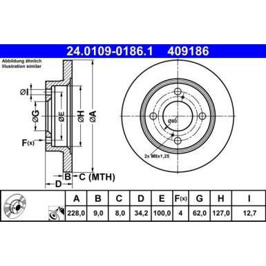 Bremsscheibe | 24.0109-0186.1