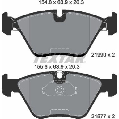 Bremsbelagsatz Bmw P. E39 10/96 | 2199003