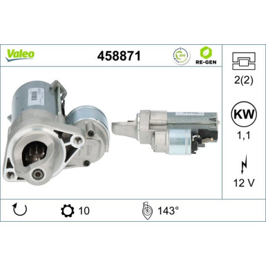 VALEO Anlasser | 458871