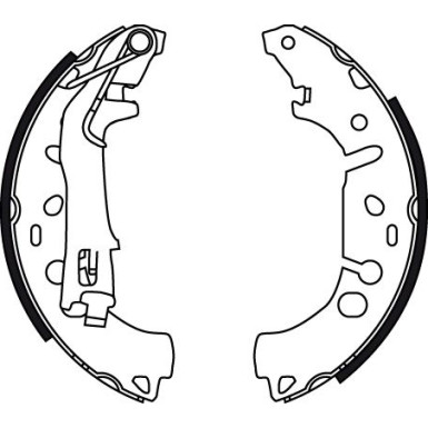 40 461 032 Bremsbacken | FIAT Punto,Qubo,500,OPEL,PEU 03 | GS8719