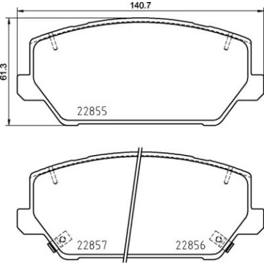 BREMBO Bremsklötze VA | HYUNDAI i30 KIA Optima 16 | P 30 102