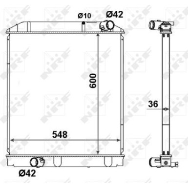 NRF Motorkühler | 58442