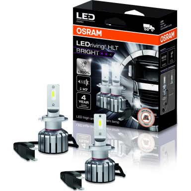 H7 Osram | HLT BRIGHT LED | Keine ECE-Zulassung, nur Offroad | 64215DWBRT-2HFB