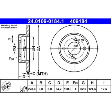 Bremsscheibe | 24.0109-0184.1